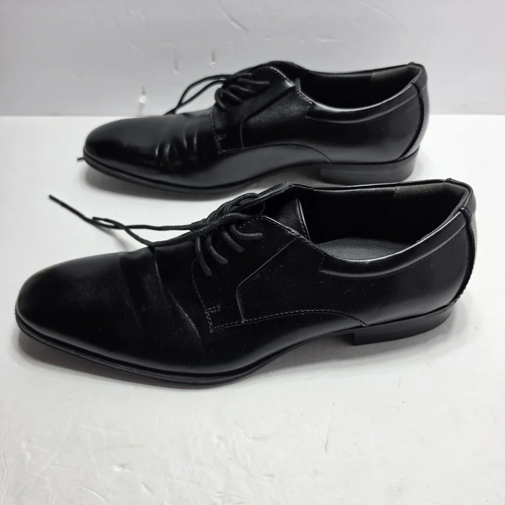 Alfani Andrew Mens Black Plain Toe Derby Dress Shoes Memory Foam 9.5M ANDREWBK